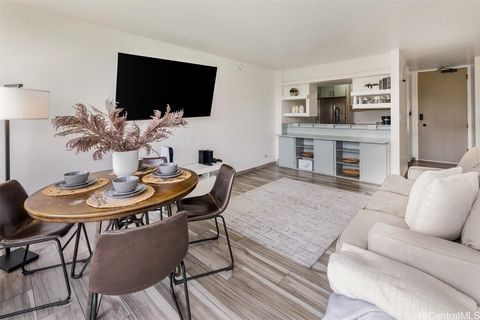 Experience modern island living in this stunningly remodeled 1-bedroom, 1-bathroom condo in Aiea. Renovated in 2022, this stylish unit features contemporary upgrades, a stylish kitchen and a bright, open layout designed for comfort and functionality....