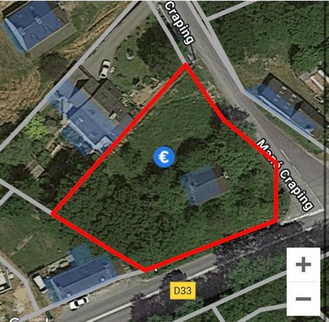 grand terrain constructible et divisible proche du bourg et de la voie express Lorient Auray