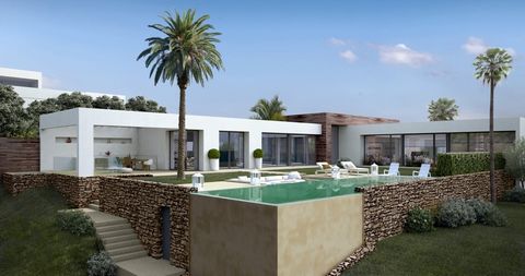 Luxury Turnkey Signature Villa Project in Marbella with license in place and stunning panoramic sea views: Contemporary villa to be built on two levels in the natural hill environment of Marbella. A privileged viewpoint location with stunning panoram...