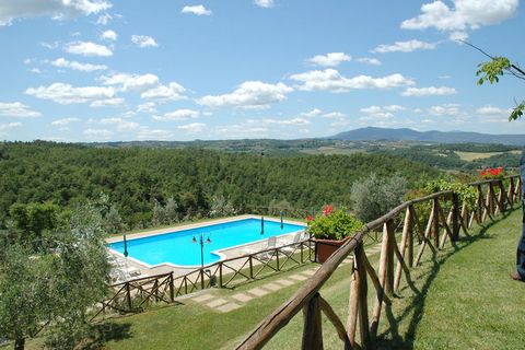 This farmhouse in the countryside features six comfortable flats and is located on the border between Umbria and Tuscany, near Città di Pieve and Lake Trasimeno. The rustic atmosphere has been preserved in the restoration of the flats. The furnishing...