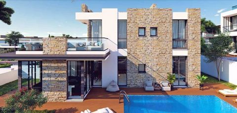 Three Bedroom Detached Villa For Sale in Chloraka, Paphos - Title Deeds (New Build Process) A unique modern beachfront development of 3 villas for sale next to a 5-star beach hotel and close to a plethora of Paphos’ most popular attractions and ameni...