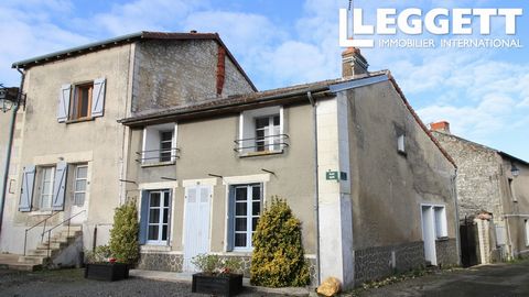 A07569 - In the heart of the pretty medieval village of Faye la Vineuse, less than 10 minutes from Richelieu, this quirky three bedroom, two-bathroom house with garden is perfect as either a holiday home or a permanent residence. The village has a li...