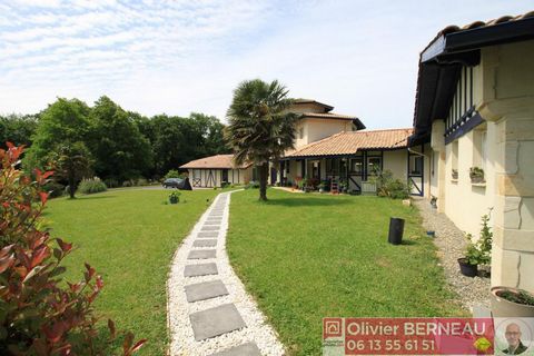 A 5 minutes du centre de Bidart et de ses plages, Olivier Berneau vous présente cette vaste villa des années 2000 bâtie sur une parcelle de plus de 3000 m², avec piscine et aperçu montagnes. Quasi tout plain-pied avec un ensemble comprenant la maison...