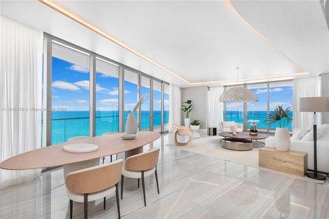 The most in demand line in Residences by Armani Casa. Unit #600 is the northeast corner featuring 4bed/5.5 bath + service with incomparable views of the Atlantic Ocean. Professionally designed, featuring a private foyer and gracious living spaces, th...