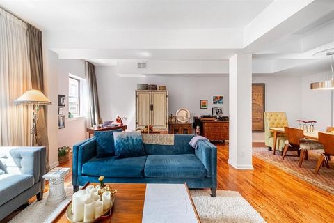 Step into luxury living with this spacious and inviting one-bedroom duplex with private roof deck can easily be converted into a lovely two bedroom. This is a rare to market gem & is a must see. Once inside, you feel as if you are in a house vs a con...