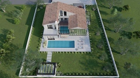 Designer villa with indoor pool and open views of the sea and mountains in Brtonigla area, it is built to enjoy life and escape from a hectic city! Hedonism is a main concept of this luxurious villa. This beautiful designer villa of 370 sq.m. is loca...