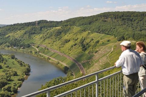 Balcony with a great view and a wonderful view of the Moselle, the picturesque wineries' houses and the vineyards of the famous Zeller Schwarzen Katz.