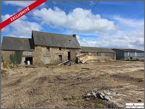 Quietly located in the countryside in a small hamlet and 4 km from St Germain en Coglès and its amenities in the town of Châtellier, come and discover the potential of this old building to be completely renovated, it consists of a farmhouse of 120 m²...
