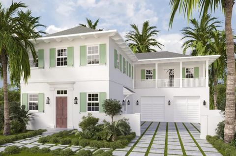 Contemporary new build in coveted El Cid section of West Palm Beach. Plans have been approved for this 2 story 4600+sq ft home plus pool and pool house. Situated on a large deep lot, Buyer can choose interior features to fit personal style.
