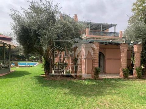 Seize the opportunity that Palm Real Estate has unearthed for you and live in unparalleled luxury in the heart of the famous Palm Grove of Marrakech.An elegant villa is at your disposal, with a refined architecture and all the necessary equipment for...