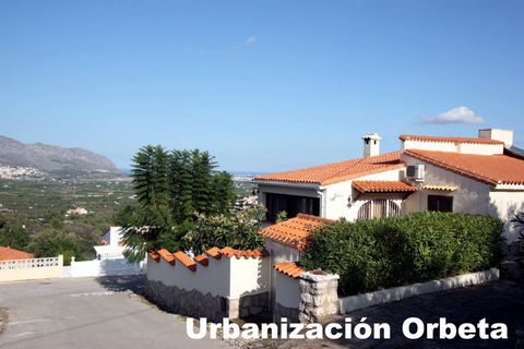 Ein Haus mit 150 m2 in zwei verschiedenen Höhen kann auf diesem Grundstück von 600 m2 gebaut Es befindet sich in der Urbanisation Orba Orbeta an der Costa Blanca Schöne Aussicht auf das Tal und die umliegenden Berge Sehr nah an der Stadt ist die nur ...