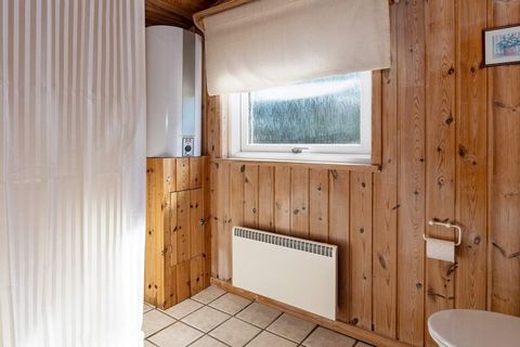 This cottage with sauna and a good terrace where you can find shelter and enjoy the sun is located on a large natural plot in Vorupør within easy walking distance to both the city and the beach. The cottage is well furnished with two good bedrooms, o...