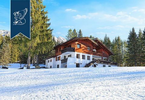 This luxurious chalet, nestled in over one hectare of private parkland, is situated in the exclusive Dolomites near Cortina d'Ampezzo's vibrant center. Spanning 893 sqm over four levels, it combines Alpine tradition with contemporary elegan...