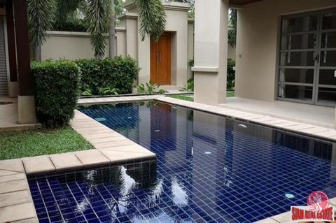 This luxury two bedroom, two bath pool villa is located in The Residence Bang Tao, an exclusive secure estate only 1.3 km from the beach. The home is beautifully decorated in Thai Modern style. The living area overlooks the swimming pool, tropical ga...