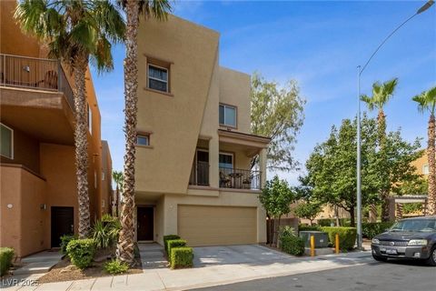 Introducing a stunning gated community 3-story home, 2 BR, & 2.5 BA with breathtaking 360-degree mountain and strip views from the expansive rooftop entertainment deck or simply enjoying the beautiful city views. The entire rooftop furniture stays wi...