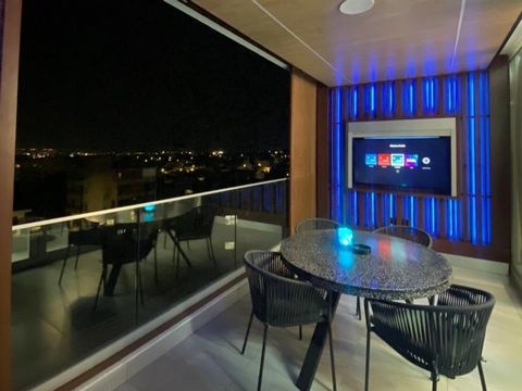 Fully Furnished 3 bedroom Penthouse apartment with roof garden for Sale situated in Agia Fyla. Enjoys city and sea views. The apartment is on the third floor of a three floor building. It includes 2 parking spaces and one storage. The apartment featu...