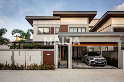 Experience the ultimate in luxury living in this stunning new villa in Pattaya, Thailand. This 4-bedroom, 5-bathroom residence boasts a spacious living area of 190 square meters, perfect for relaxing and entertaining. With a yard, neighbourhood views...