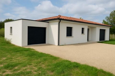 LHERM - Maison de 2025, Plain Pied, T4 de 92m² avec garage isolé de 21m²