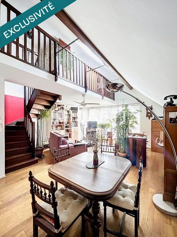 Duplex atypique, lumineux et plein de charme, à deux pas du métro La Dhuys.