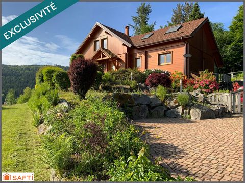 Chalet d'exception avec grand terrain paysagé de 2000 M2 , proximité des pistes et de la nature, emplacement rare.