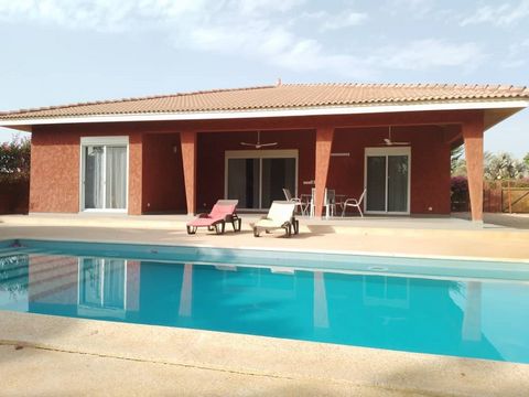 SENEGAL: annual rental Residential domain in Saly In a beautiful private and secure residential domain in Saly located near the French school Jacques Prevert and shops, this furnished villa for annual rental, new, single storey and luxury, is compose...