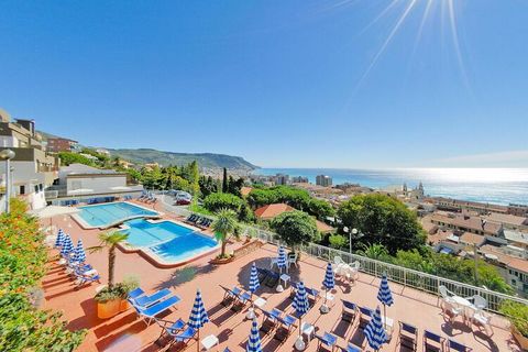 The beautiful panoramic view over the Ligurian Sea will make you forget everyday life. Enjoy carefree holidays in the terraced residence, the balcony of your apartment guarantees a spectacular view at any time of the day. You can also enjoy the great...