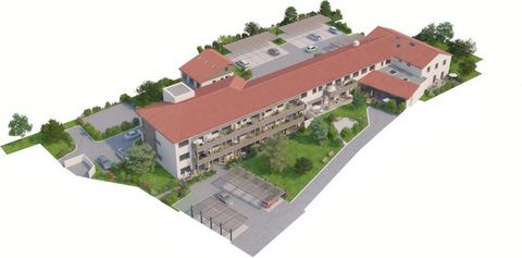 Proche Hôpital Schumann St Hubert Appartement T3 - 71.1 m² _ avec 1 carport + 1 place de parking privative, terrasse de 23,45m² + jardin de 130m², 2 ch Résidence 