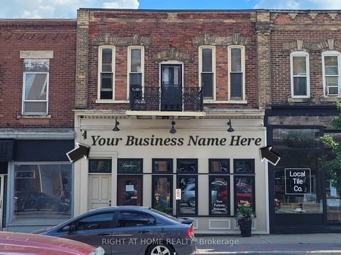 Almost all-inclusive lease (tenant pays Hydro) in Prime downtown Shelburne location with tremendous street signage exposure on both the front and rear of building. Currently operating as a dental clinic. All plumbing and lines in place. C1 zoning off...