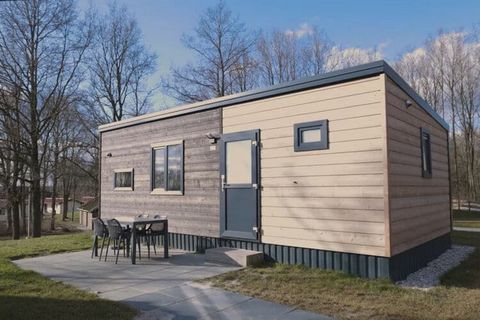 This ground-floor, detached chalet is located in holiday park Hunzepark. The chalet is nicely furnished and features a living room with Smart TV. The open plan kitchen is equipped with a microwave. There are two bedrooms with two single beds each box...