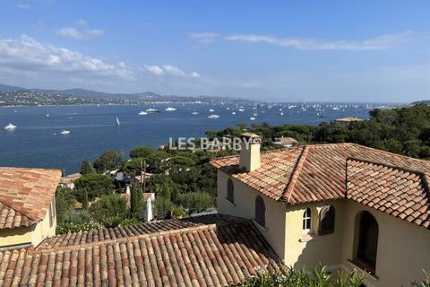 Ideally located just 10 minutes from Saint-Tropez, this exceptional villa offers a panoramic view of the Bay. The living spaces include a living room of 75 m2, a fully equipped kitchen, a master bedroom (with spa and dressing room), three 'en-suite' ...