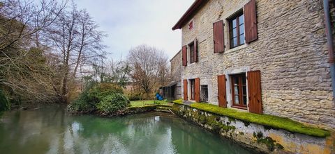 Water mill probably built between the 15th century and the 17th century, it is found on the famous Cassini map, the first map of France commissioned by King Louis XIV. It is bordered by the Sonnette river and enjoys a wooded, green and very quiet env...