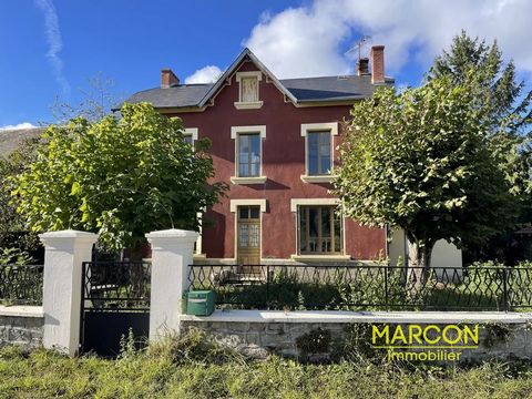 MARCON IMMOBILIER - Ref 88144 - CREUSE EN LIMOUSIN - AUZANCES SECTOR - 10 MINUTES FROM AUZANCES. A house partly on a cellar comprising a ground floor of: beautiful entrance of approximately 10 m², kitchen, dining room, double living room of 20 m² and...