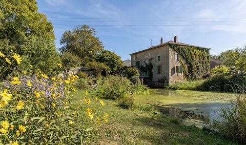 RENOVATED 16th CENTURY MILL WITH WATER RIGHT The charm of the authentic in a renovated mill from 1576 with its 476 m² dwelling while keeping its water rights still exploitable: Le Moulin: Mill with water rights, the water chamber with an estimated fl...