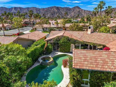 Amazing opportunity in Rancho La Quinta C.C. Beautiful Ventana Home with spectacular views of the Santa Rosa Mountains. This home has it all! Three bedrooms and three baths. Third bedroom has built in Murphy Bed. Beautifully updated Kithchen with dra...