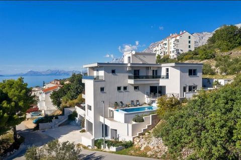 Luxury touristic property with 4 apartments in Podgora near fanous Makarska just 200 meters from the sea! This property can also be used as a private villa for a family of different generations or for 2-3 brothers. The house is built in such a way th...