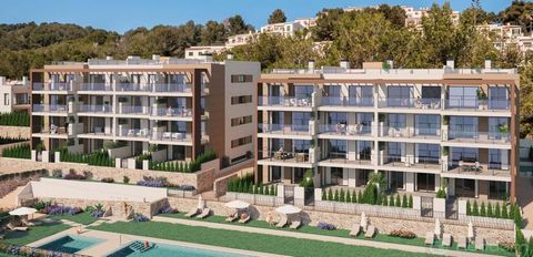 Located in Palma de Mallorca. The residential complex is surrounded by bays with crystal clear turquoise waters, high cliffs and lush greenery. All properties have large windows and balcony doors, which provides light, spaciousness and beautiful view...