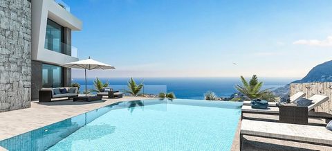 LUXURY VILLA WITH SEA VIEWS Modern detached luxury villa with stunning sea views. The property has a lift that connects the 3 floors of the house. From all the bedrooms and from the living room you can enjoy spectacular sea views. Its infinity pool w...