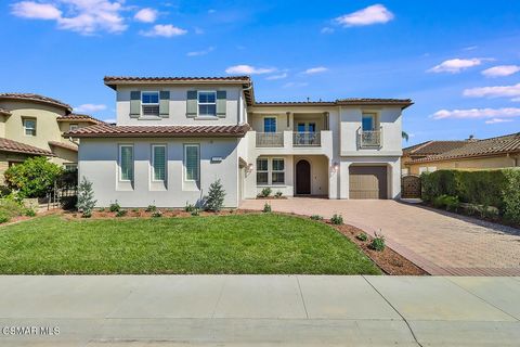 Welcome to Guard Gated Rancho Conejo! Rarely on the market, this Montecito Plan 2 Floorplan is exceptional! Upon entering this 3600+ sq.ft. 4 Bedroom, 4.5 Bath home, you will be greeted w/gleaming hardwood floors & lovely living & dining rooms. Down ...