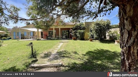 Fiche N°Id-LGB162046 : Beziers, Maison jardin piscine d'environ 240 m2 comprenant 7 piece(s) dont 5 chambre(s) + Jardin de 1530 m2 - Vue : Jardin piscine - Construction 2005 Architecte - Equipements annexes : jardin - cour - terrasse - garage - doubl...