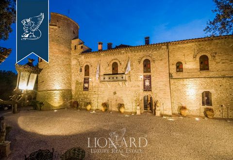 In the Umbrian Apennines, stands out this ancient fortress for sale built starting from the XII century. The construction of the castle, began in the Middle Ages but the structure has three distinct original architectural nuclei which represent the t...