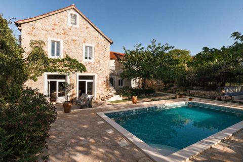 Nestled in the tranquil countryside of the village of Vrbanj on the island of Hvar, this charming Mediterranean villa is a sophisticated and appealing property, lovingly restored to blend traditional Dalmatian stone-house charm with contemporary desi...