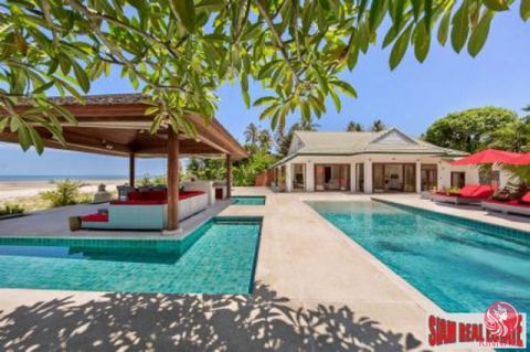 Baan Flora is a lovely luxury Koh Samui beach villa with four bedrooms and five bathrooms, set in large landscaped gardens with spacious sundecks and a large private swimming pool. It sits overlooking one of the most tranquil beaches in Koh Samui, vi...