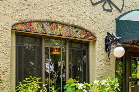 If Instagram models had a headquarters, this would be it! Welcome to Casa Mosaic. This one-of-a-kind home is a block from Miamiâ€™s vibrant Little Havana neighborhood. Impressive hand-sculpted mosaics are showcased throughout the triplex-style proper...