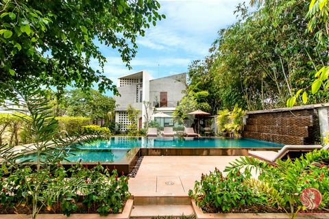 Welcome to your new oasis in Siem Reap, a stunning two-bedroom villa that perfectly blends modern luxury with tropical charm. This stylish residence features a private swimming pool surrounded by lush landscaped gardens, offering an idyllic retreat f...