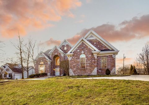 Tucked away in the Ladue School District, this gorgeous brick and stone front, 1.5-story home is sure to impress! Step inside and find a two-story entry leading into a beautiful office with French doors. Hardwoods on the main level span from room to ...