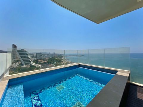 We are pleased to offer this outstanding penthouse located in the coastal area of Agios Tychonas. The property offers top of the line materials throughout all the areas of the apartment including solid wood on the floor and some one-off marbles and t...