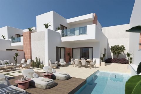 Descripción del objeto: Villas modernas de dos plantas que constan de una superficie construida de unas 113 m² - 148 m² (diferentes modelos, sin terrazas) con 3 dormitorios, 2 baños (1 en-suite), 1 aseok, 1 salón / comedor con cocina y 1 galería. La ...