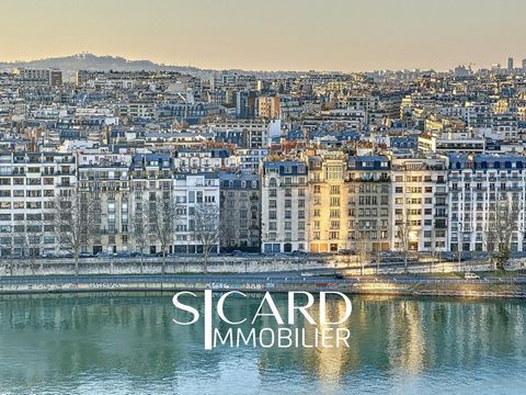 Beaugrenelle, 4P 113 m², étage élevé, vue Seine, lumineux