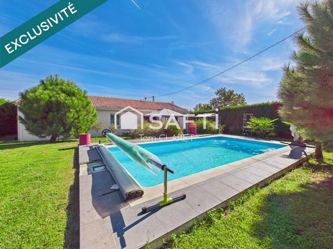 Maison plain-pied avec 4 chambres et piscine