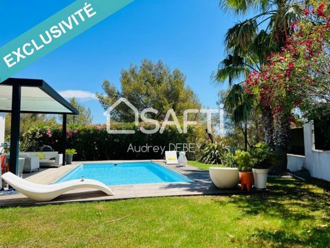 PRESTIGE, VOLUMES ET CONFORT ABSOLU : Villa contemporaine d’exception avec piscine chauffée.